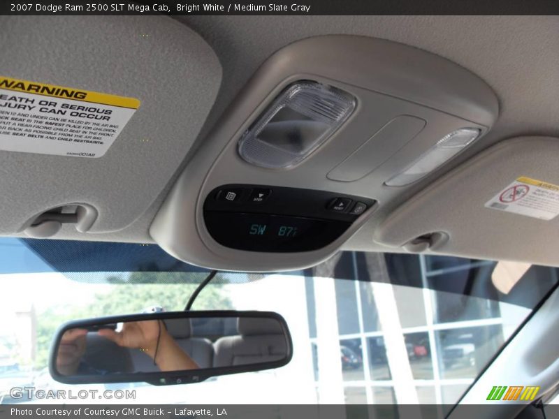 Bright White / Medium Slate Gray 2007 Dodge Ram 2500 SLT Mega Cab