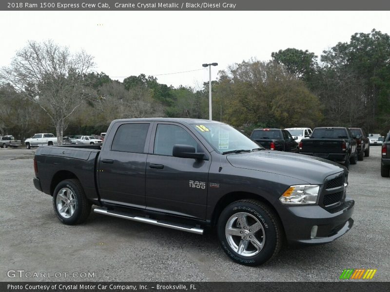 Granite Crystal Metallic / Black/Diesel Gray 2018 Ram 1500 Express Crew Cab