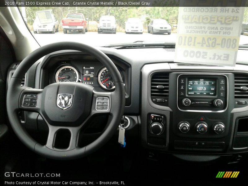Granite Crystal Metallic / Black/Diesel Gray 2018 Ram 1500 Express Crew Cab