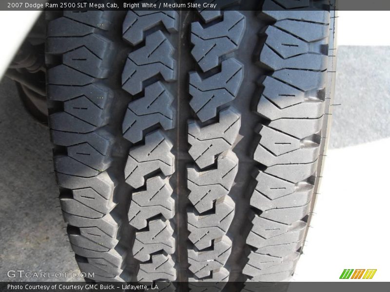 Bright White / Medium Slate Gray 2007 Dodge Ram 2500 SLT Mega Cab