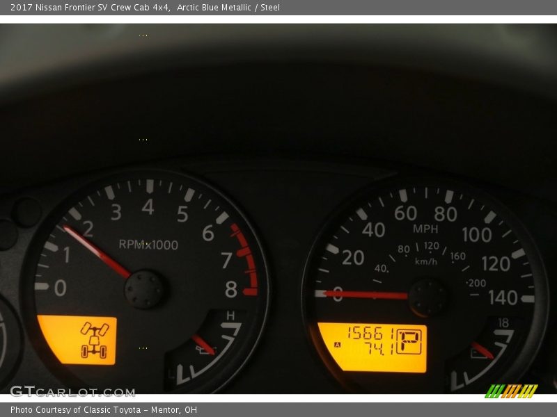 Arctic Blue Metallic / Steel 2017 Nissan Frontier SV Crew Cab 4x4