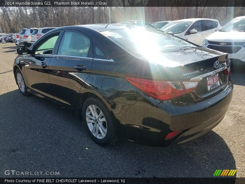 Phantom Black Metallic / Gray 2014 Hyundai Sonata GLS