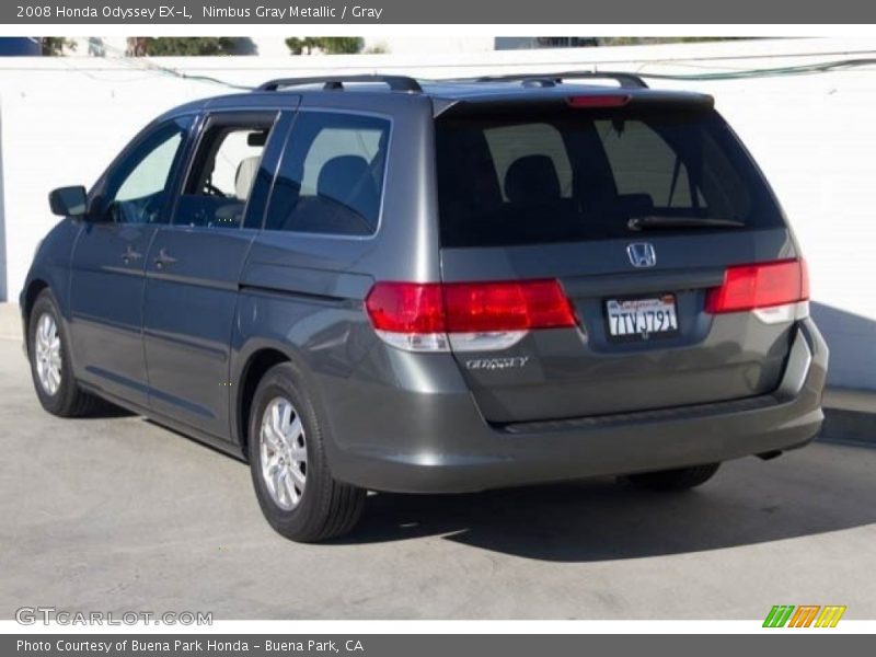 Nimbus Gray Metallic / Gray 2008 Honda Odyssey EX-L