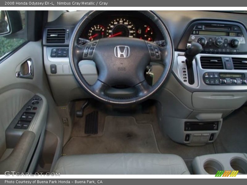 Nimbus Gray Metallic / Gray 2008 Honda Odyssey EX-L