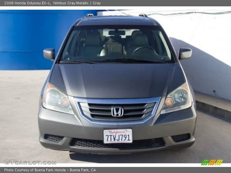 Nimbus Gray Metallic / Gray 2008 Honda Odyssey EX-L