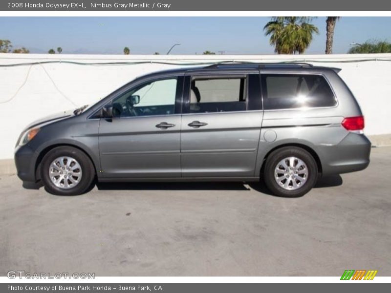 Nimbus Gray Metallic / Gray 2008 Honda Odyssey EX-L
