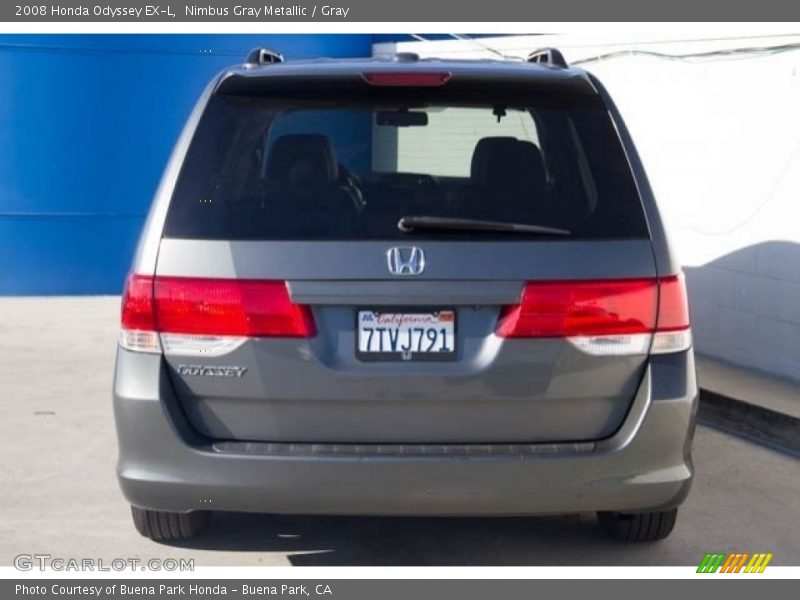 Nimbus Gray Metallic / Gray 2008 Honda Odyssey EX-L
