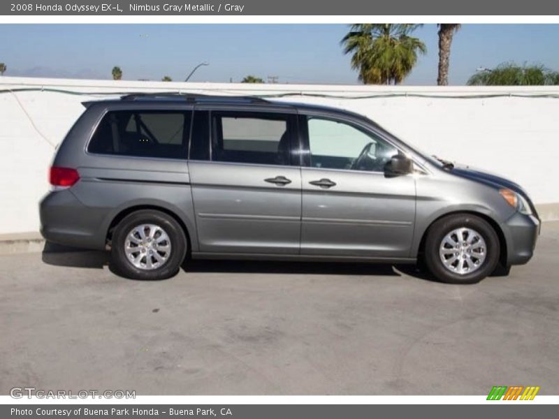 Nimbus Gray Metallic / Gray 2008 Honda Odyssey EX-L
