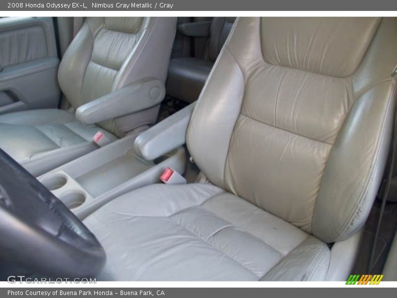 Nimbus Gray Metallic / Gray 2008 Honda Odyssey EX-L