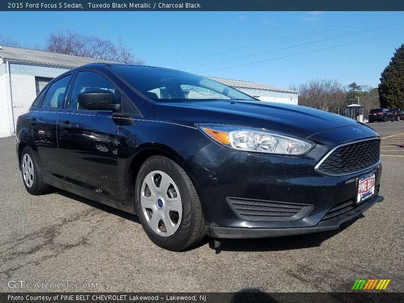 Tuxedo Black Metallic / Charcoal Black 2015 Ford Focus S Sedan