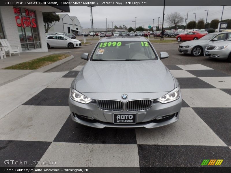 Glacier Silver Metallic / Everest Grey/Black Highlight 2012 BMW 3 Series 328i Sedan