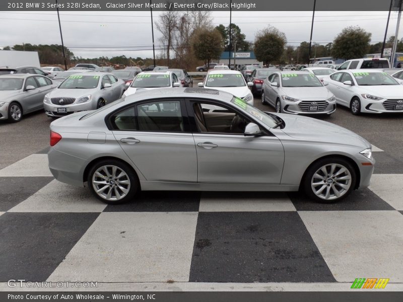 Glacier Silver Metallic / Everest Grey/Black Highlight 2012 BMW 3 Series 328i Sedan