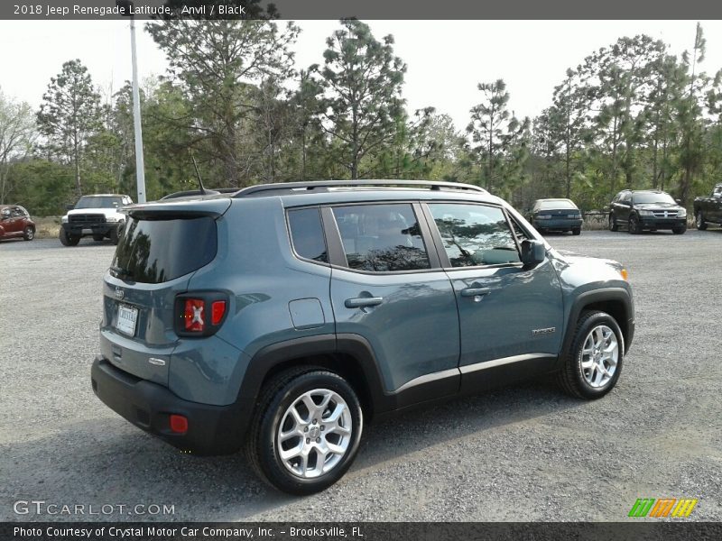 Anvil / Black 2018 Jeep Renegade Latitude