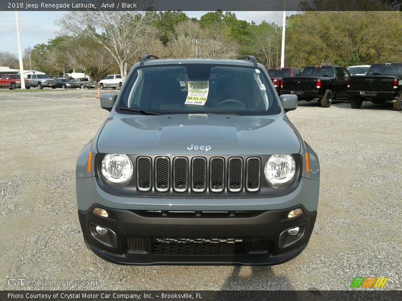 Anvil / Black 2018 Jeep Renegade Latitude