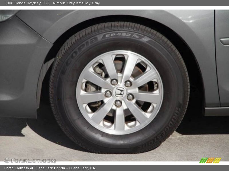 Nimbus Gray Metallic / Gray 2008 Honda Odyssey EX-L