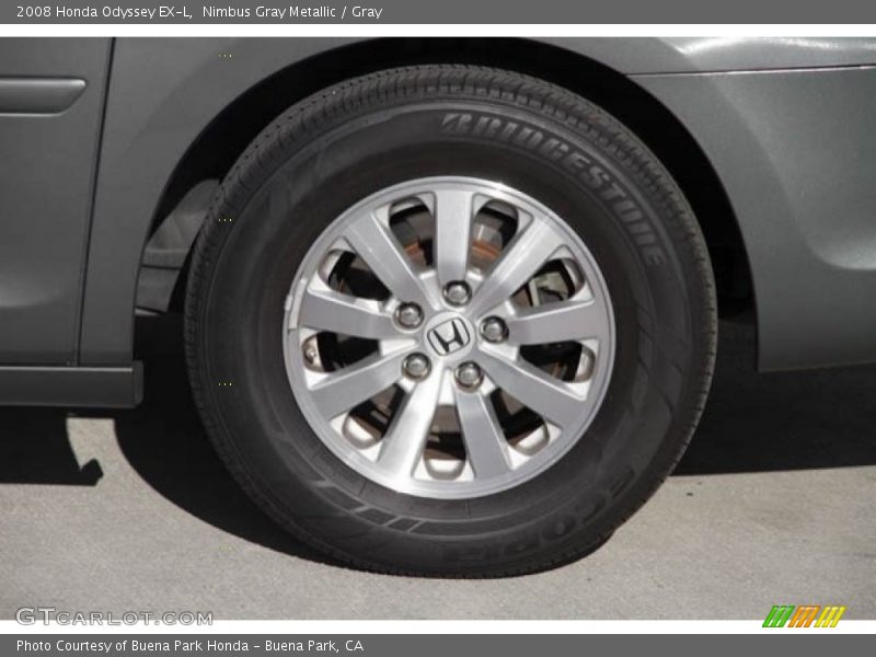 Nimbus Gray Metallic / Gray 2008 Honda Odyssey EX-L