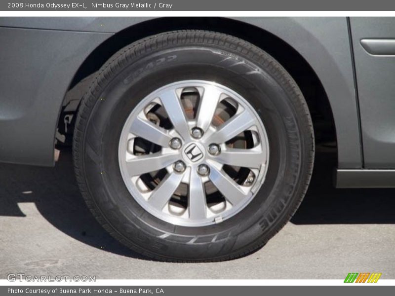 Nimbus Gray Metallic / Gray 2008 Honda Odyssey EX-L
