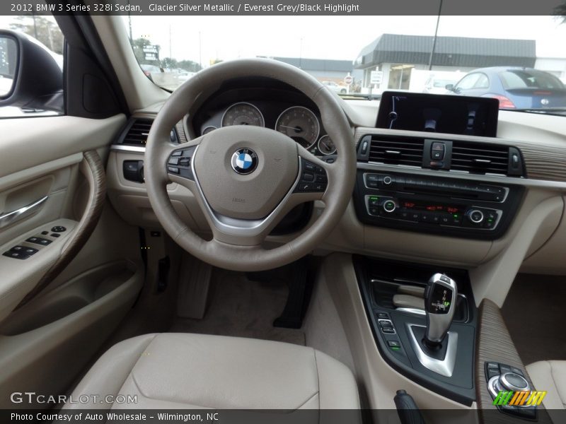 Glacier Silver Metallic / Everest Grey/Black Highlight 2012 BMW 3 Series 328i Sedan