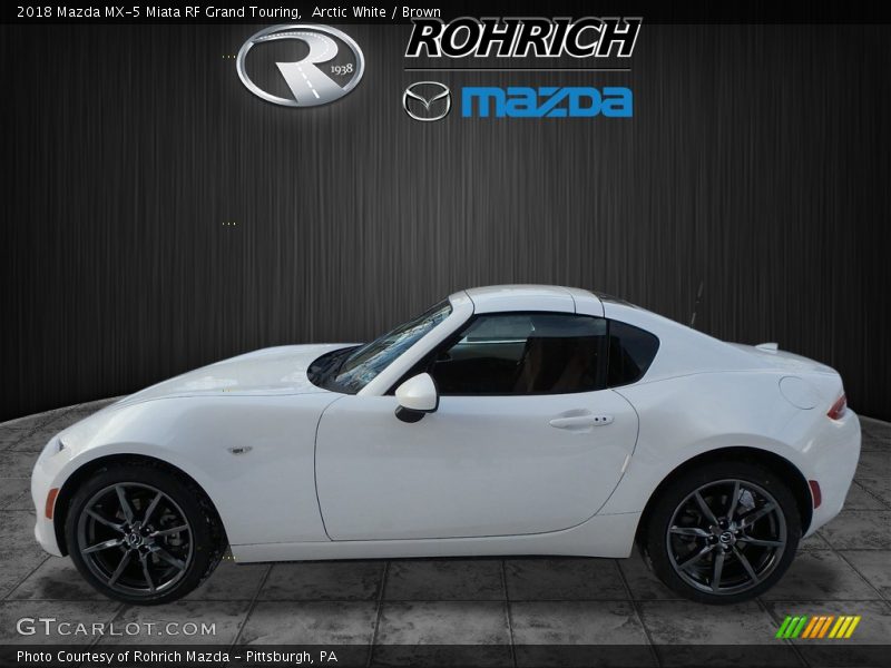 Arctic White / Brown 2018 Mazda MX-5 Miata RF Grand Touring