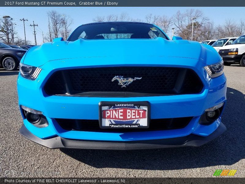 Grabber Blue / Ebony 2017 Ford Mustang GT Premium Coupe
