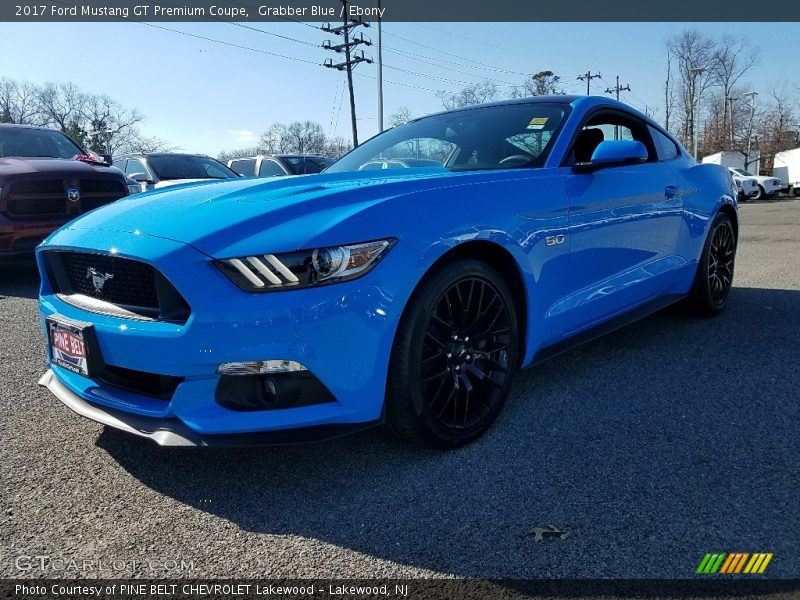 Grabber Blue / Ebony 2017 Ford Mustang GT Premium Coupe