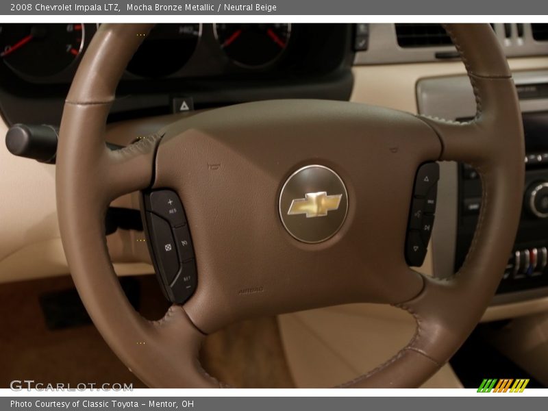 Mocha Bronze Metallic / Neutral Beige 2008 Chevrolet Impala LTZ