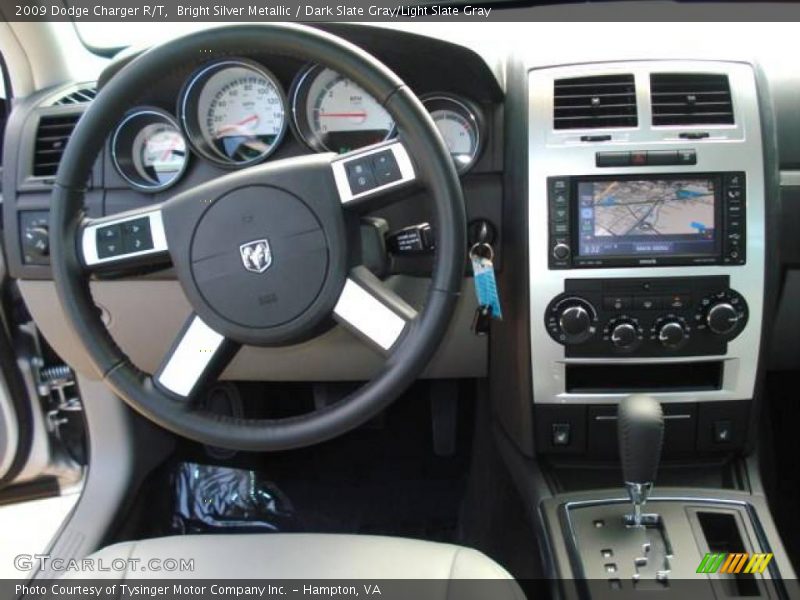Bright Silver Metallic / Dark Slate Gray/Light Slate Gray 2009 Dodge Charger R/T
