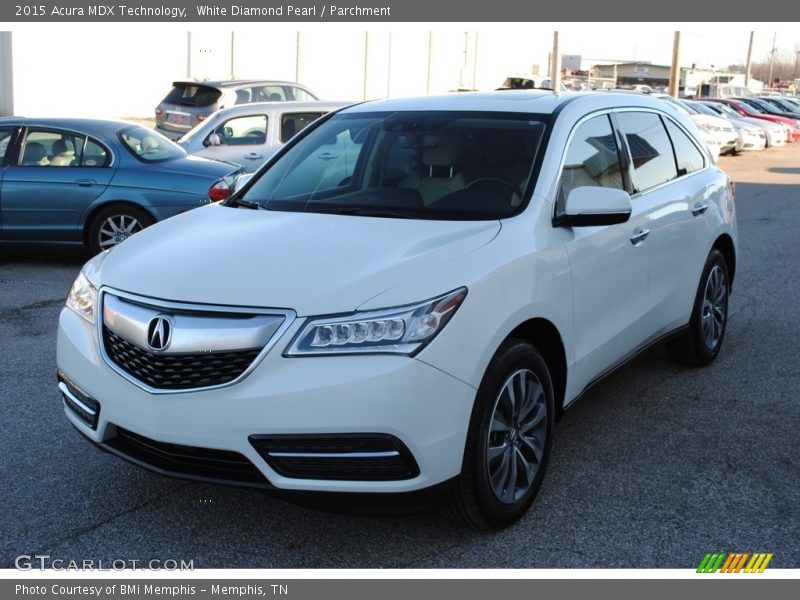 White Diamond Pearl / Parchment 2015 Acura MDX Technology