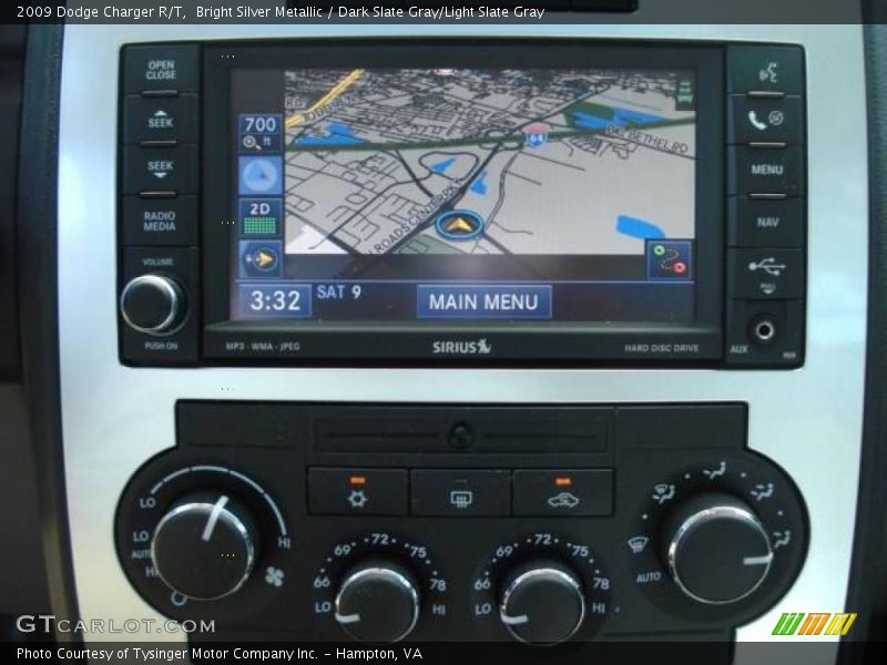 Bright Silver Metallic / Dark Slate Gray/Light Slate Gray 2009 Dodge Charger R/T