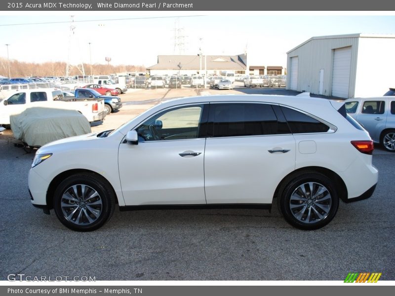 White Diamond Pearl / Parchment 2015 Acura MDX Technology