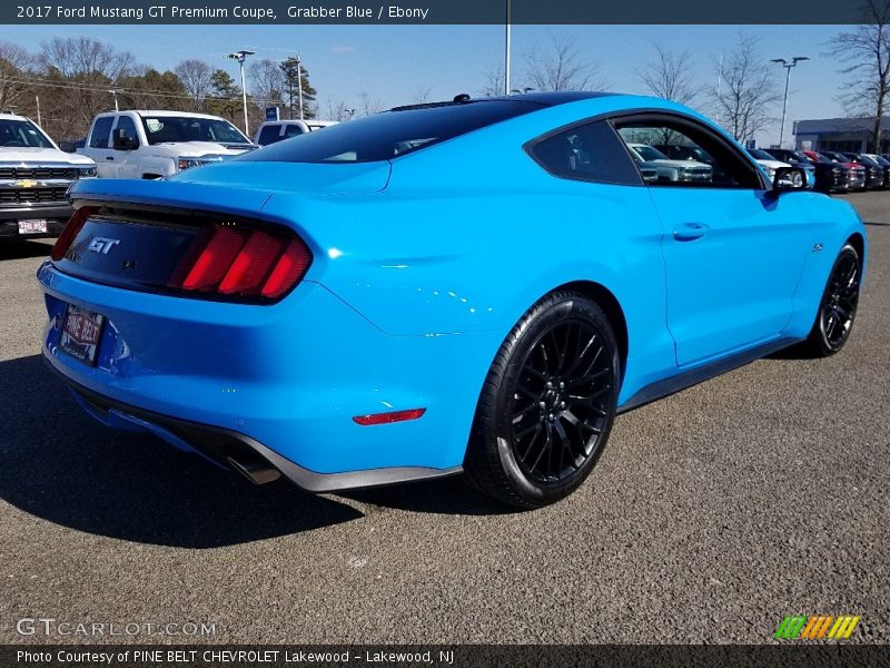 Grabber Blue / Ebony 2017 Ford Mustang GT Premium Coupe