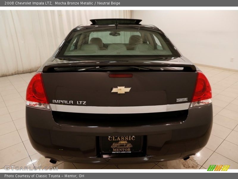 Mocha Bronze Metallic / Neutral Beige 2008 Chevrolet Impala LTZ