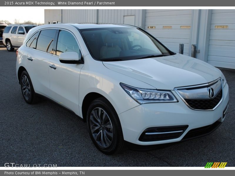 White Diamond Pearl / Parchment 2015 Acura MDX Technology