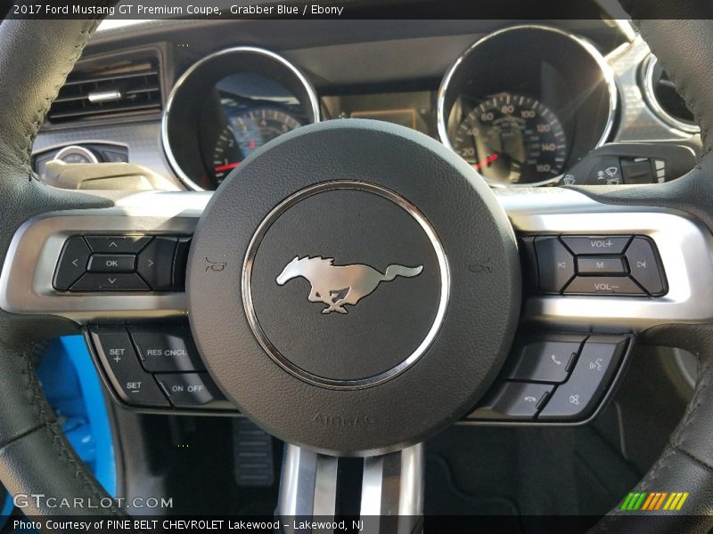 Grabber Blue / Ebony 2017 Ford Mustang GT Premium Coupe