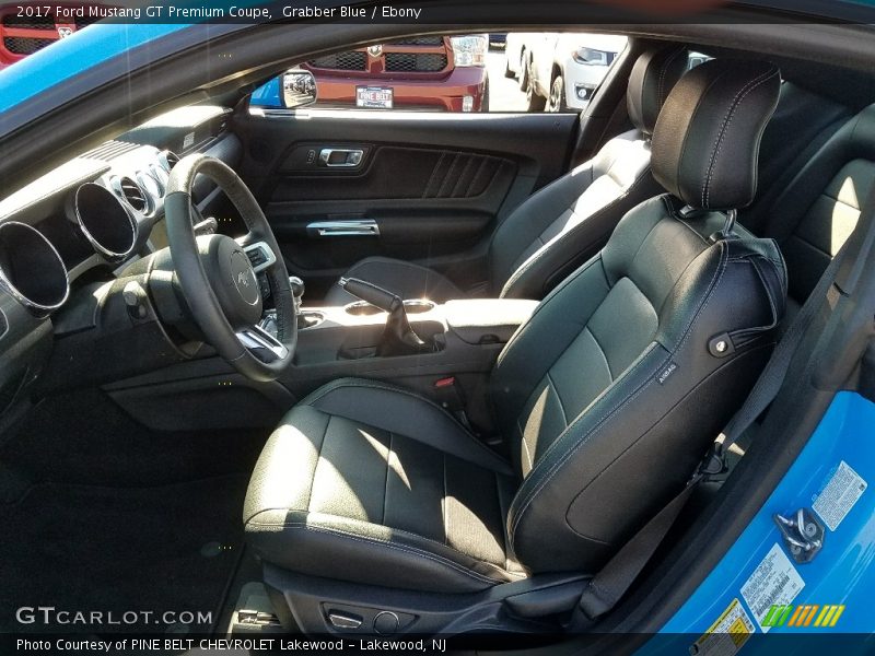 Grabber Blue / Ebony 2017 Ford Mustang GT Premium Coupe