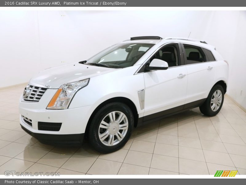 Platinum Ice Tricoat / Ebony/Ebony 2016 Cadillac SRX Luxury AWD