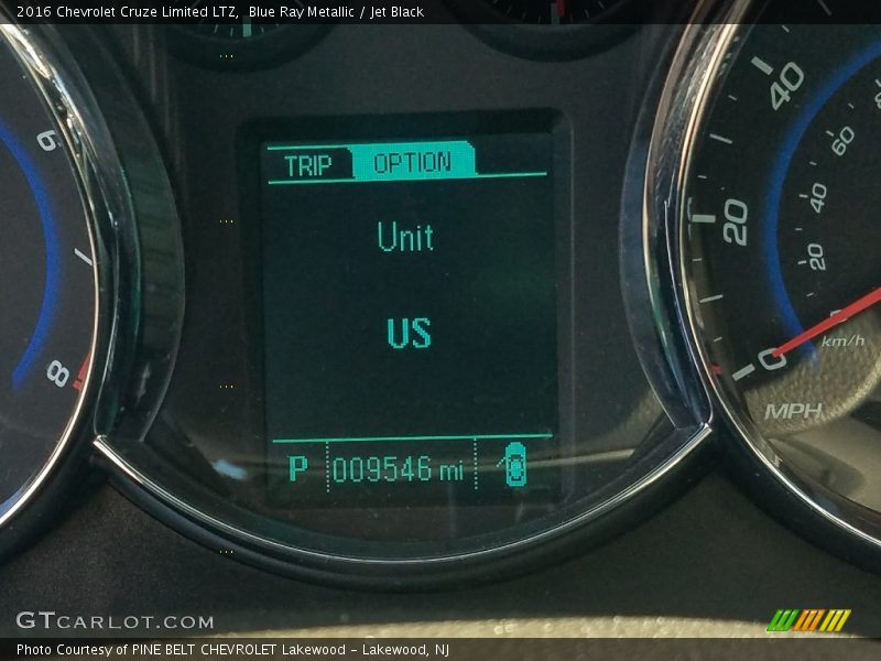 Blue Ray Metallic / Jet Black 2016 Chevrolet Cruze Limited LTZ