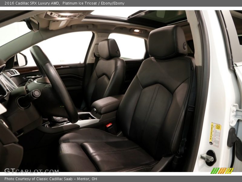 Platinum Ice Tricoat / Ebony/Ebony 2016 Cadillac SRX Luxury AWD