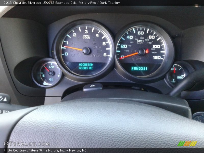 Victory Red / Dark Titanium 2013 Chevrolet Silverado 1500 LS Extended Cab