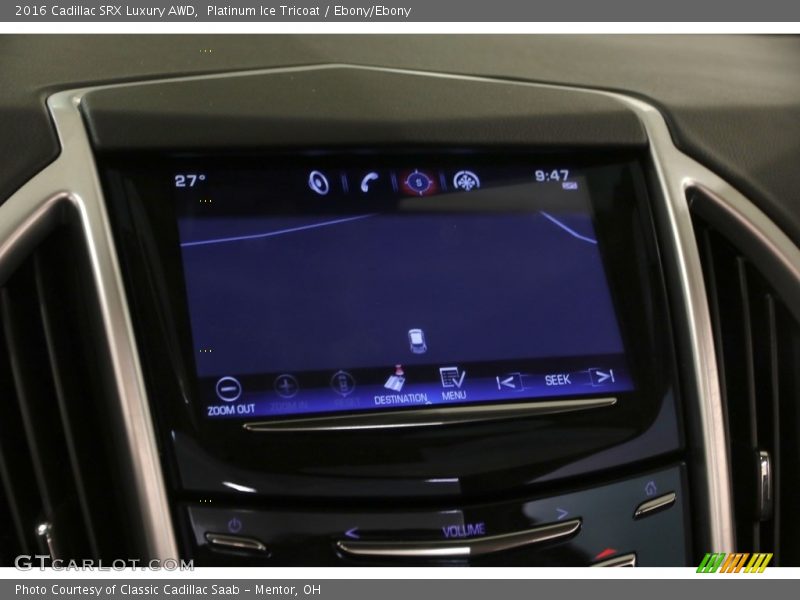 Platinum Ice Tricoat / Ebony/Ebony 2016 Cadillac SRX Luxury AWD