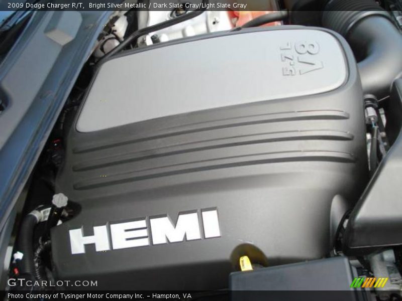 Bright Silver Metallic / Dark Slate Gray/Light Slate Gray 2009 Dodge Charger R/T