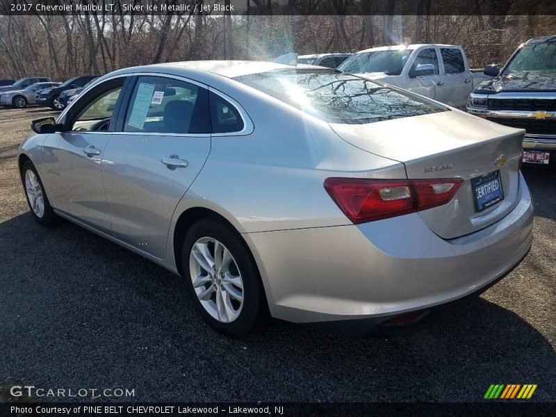 Silver Ice Metallic / Jet Black 2017 Chevrolet Malibu LT