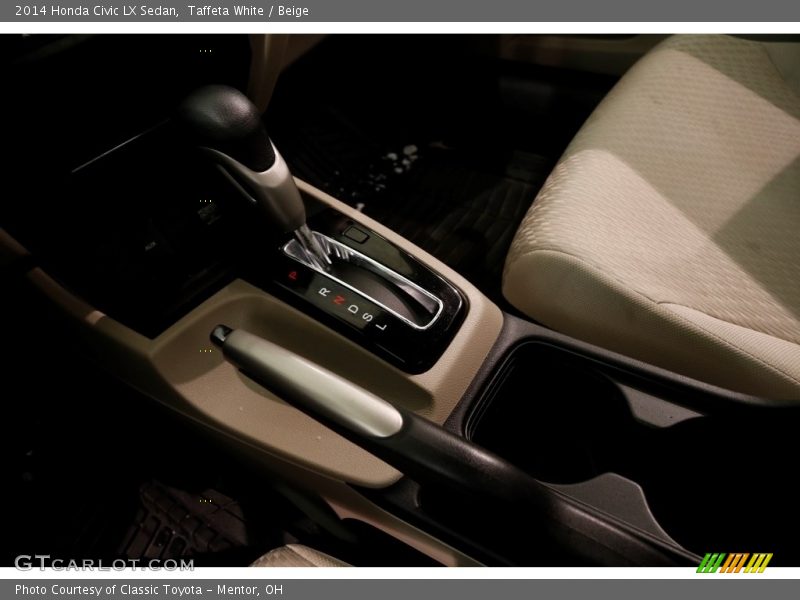 Taffeta White / Beige 2014 Honda Civic LX Sedan