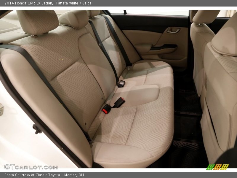 Taffeta White / Beige 2014 Honda Civic LX Sedan