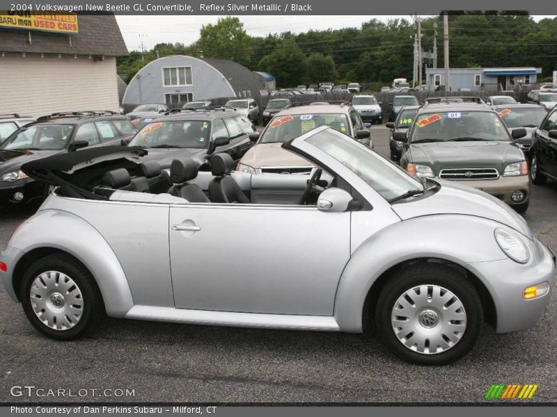 Reflex Silver Metallic / Black 2004 Volkswagen New Beetle GL Convertible