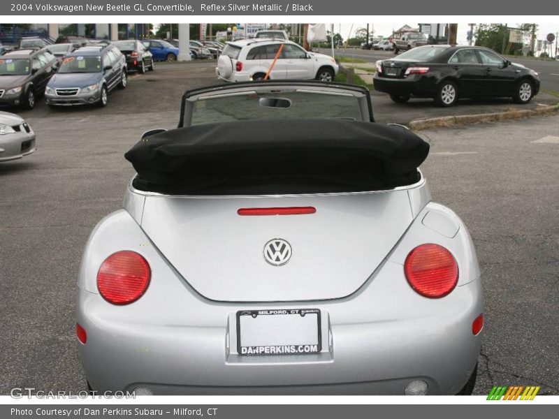 Reflex Silver Metallic / Black 2004 Volkswagen New Beetle GL Convertible