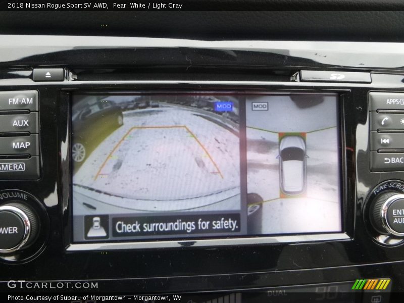 Pearl White / Light Gray 2018 Nissan Rogue Sport SV AWD