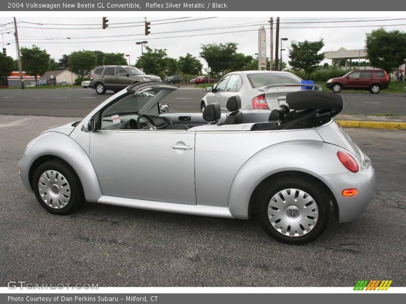 Reflex Silver Metallic / Black 2004 Volkswagen New Beetle GL Convertible
