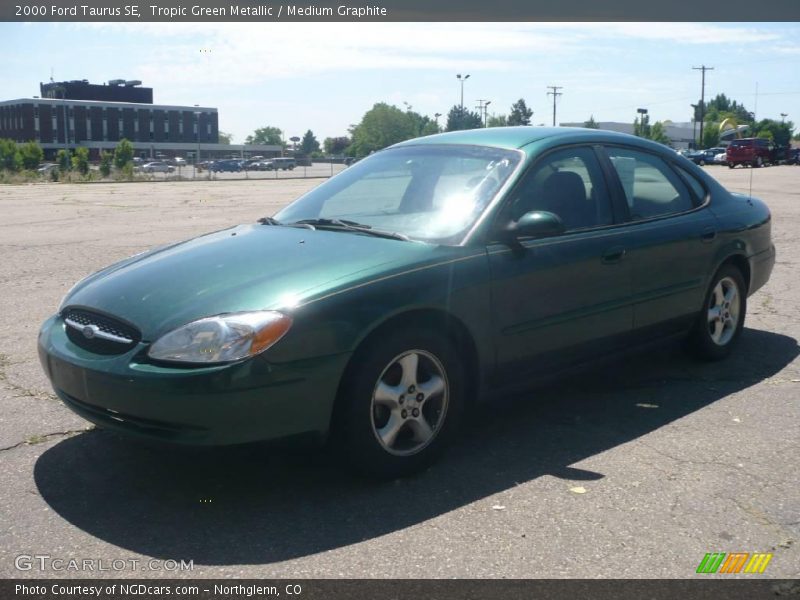 Tropic Green Metallic / Medium Graphite 2000 Ford Taurus SE