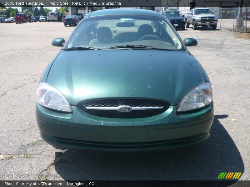 Tropic Green Metallic / Medium Graphite 2000 Ford Taurus SE